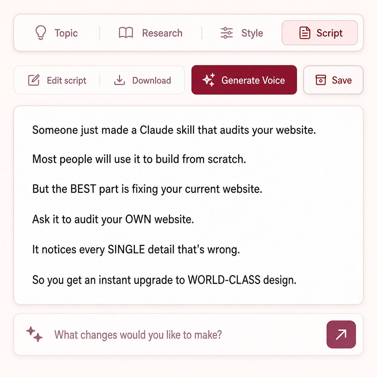 Write a Winning Script