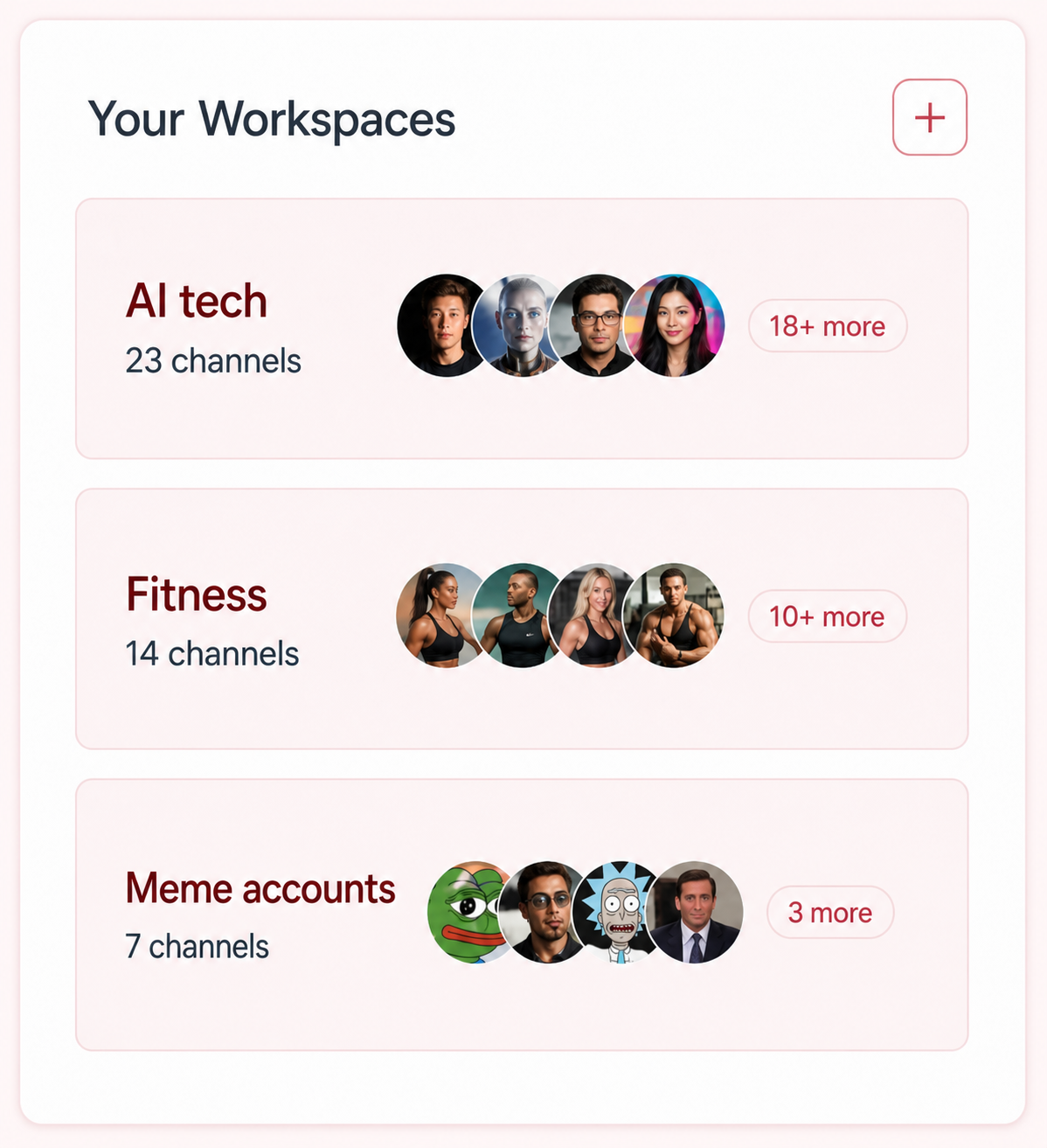 Create Separate Workspaces for Every Channel
